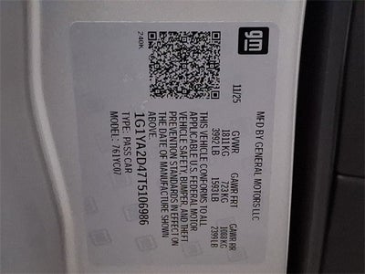 2026 Chevrolet Corvette Stingray 1LT