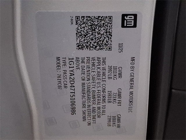 2026 Chevrolet Corvette Stingray 1LT