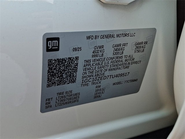 2026 Chevrolet Silverado EV LT - Extended Range