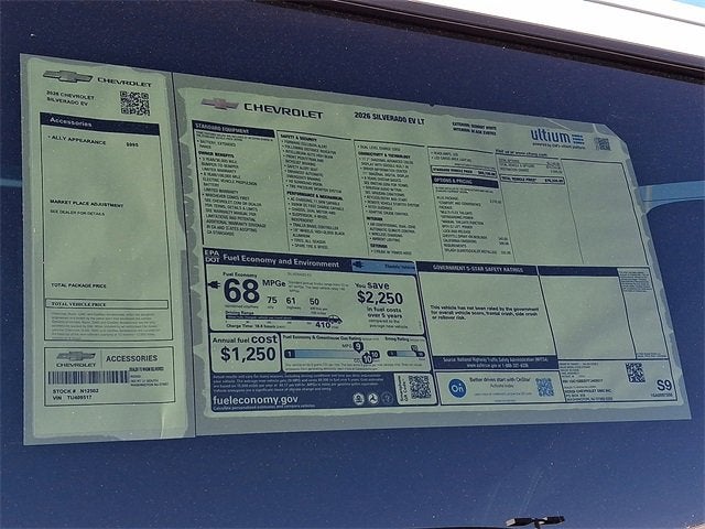 2026 Chevrolet Silverado EV LT - Extended Range