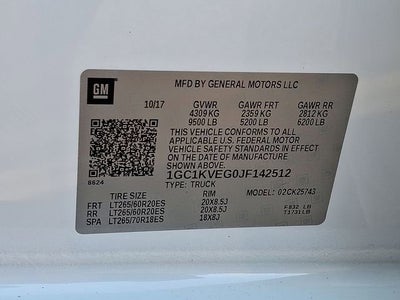 2018 Chevrolet Silverado 2500 HD LT