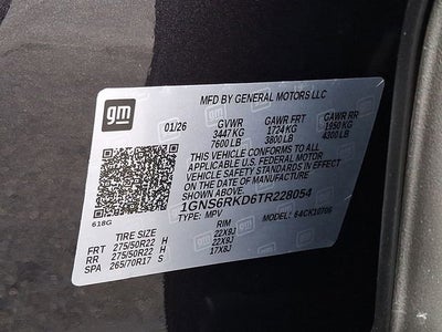 2026 Chevrolet Tahoe RST