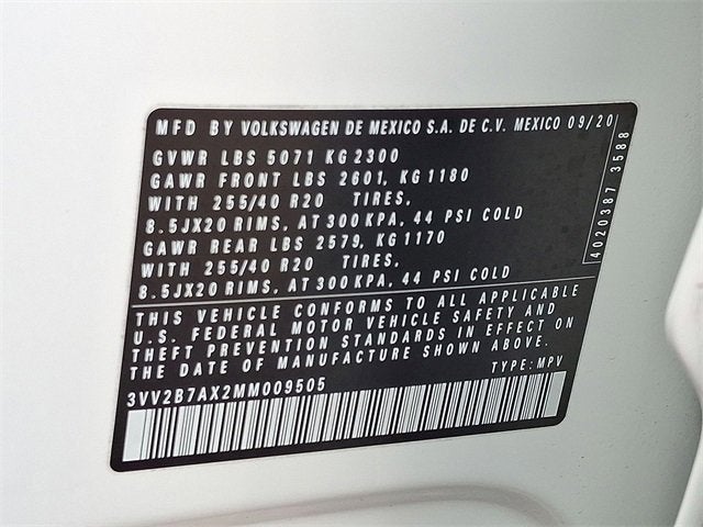 2021 Volkswagen Tiguan 2.0T SE R-Line Black