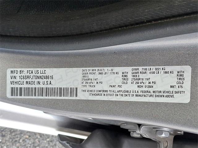 2022 RAM 1500 Laramie 4x4 Crew Cab 5'7" Box