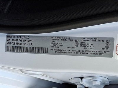 2026 RAM 1500 Tungsten 4x4 Crew Cab 5'7" Box