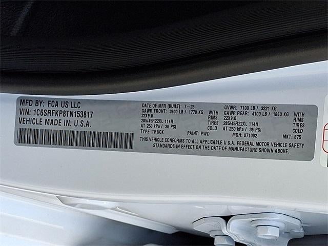 2026 RAM 1500 Tungsten 4x4 Crew Cab 5'7" Box