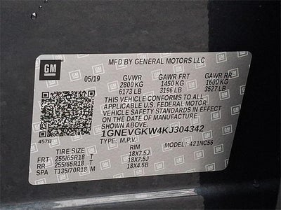 2019 Chevrolet Traverse AWD 1LT