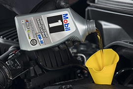 8-QUART FULL SYNTHETIC OIL CHANGE AND TIRE ROTATION ON MOST VEHICLES*