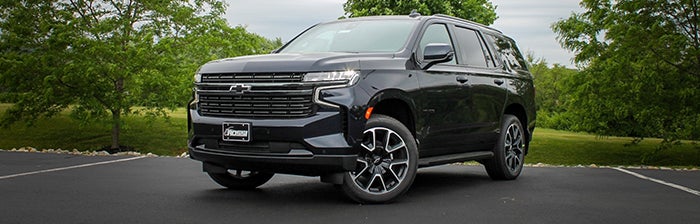 A black 2021 GMC Tahoe