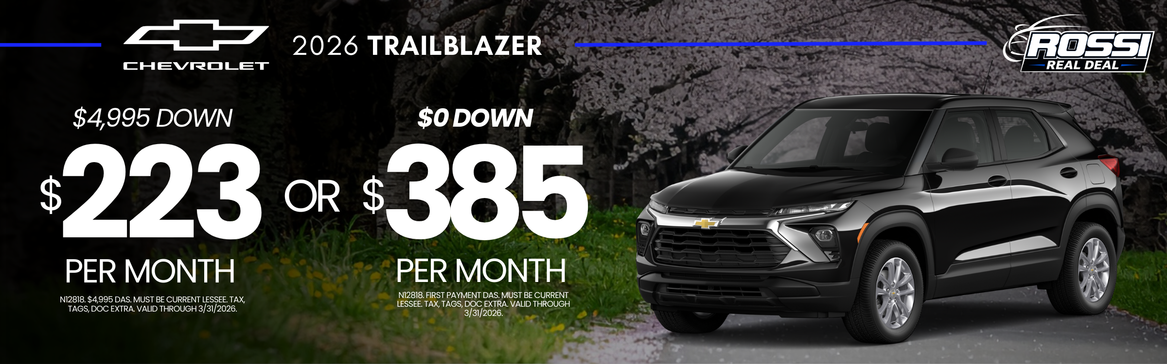 2026 Chevy Trailblazer Lease Deal near Washington, NJ